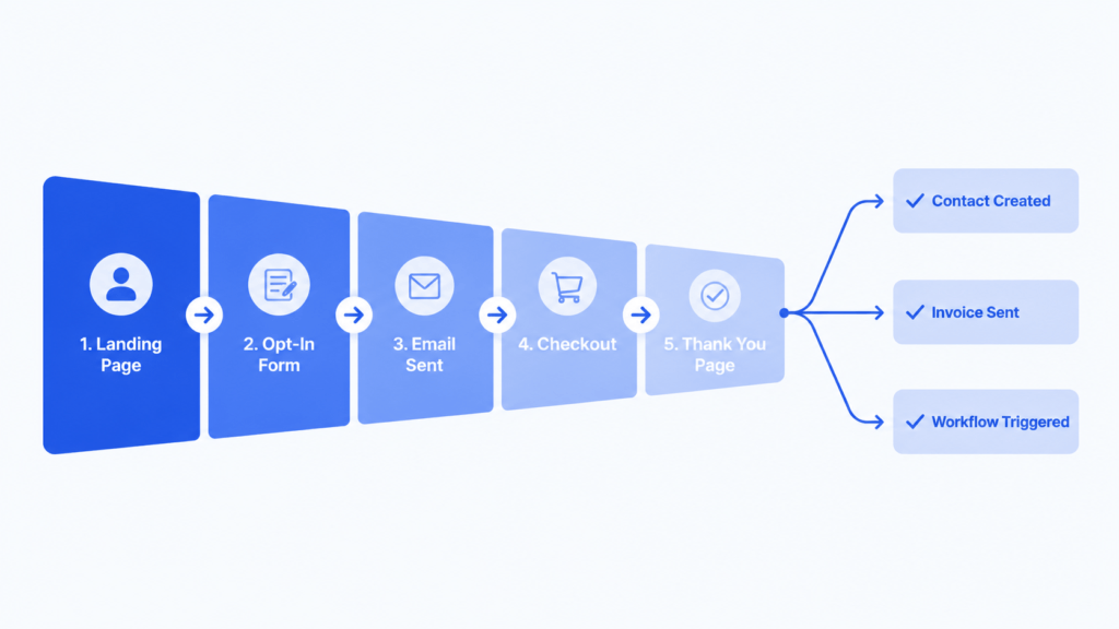 Funnel sequence/stages (ghl 300 features)