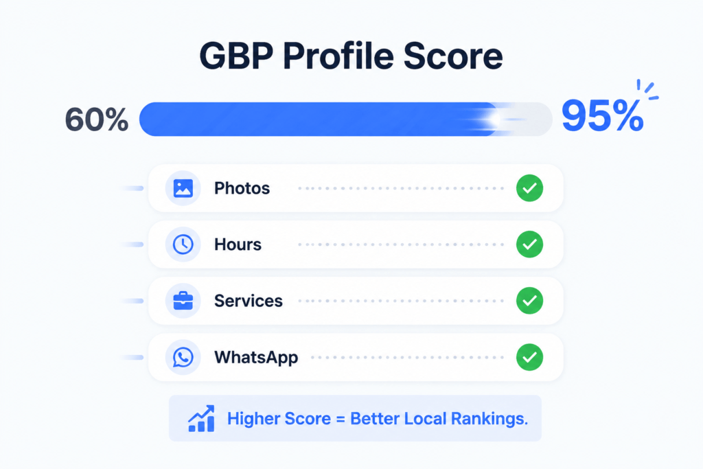 GBP - Google Business Profile optimization score (GHL 300 Features)