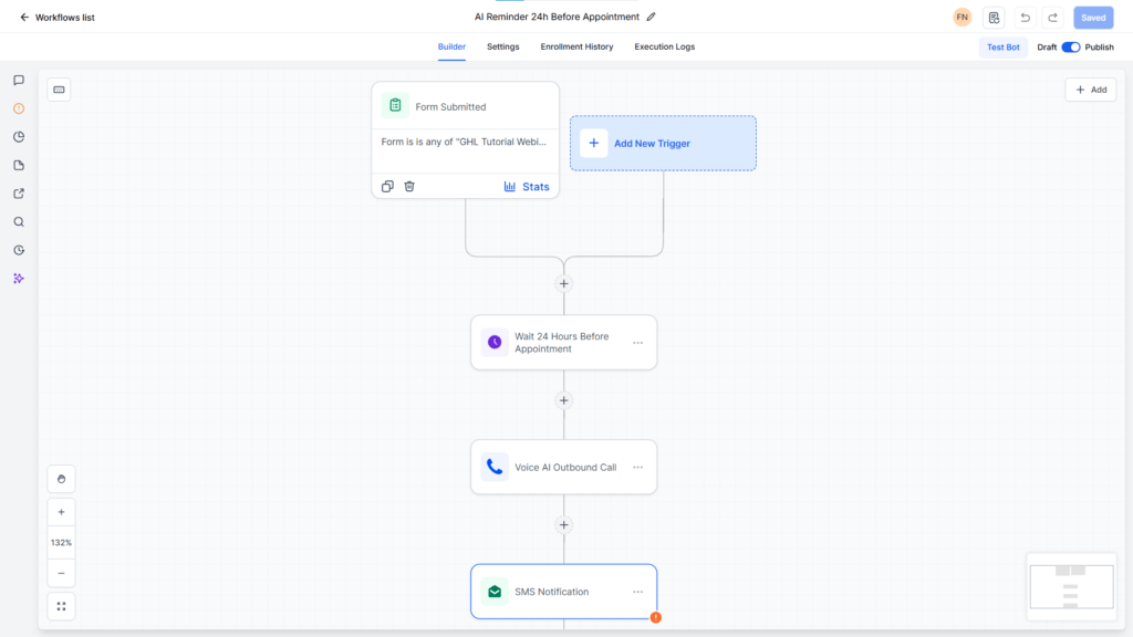 GHL Workflow Automation