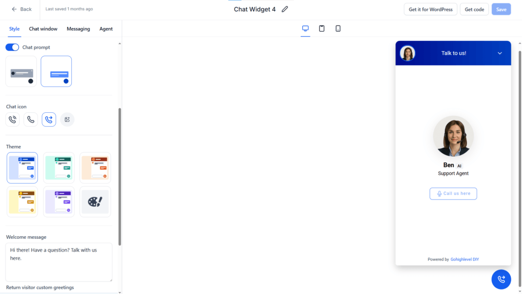 Speakable website voice ai chat widget
