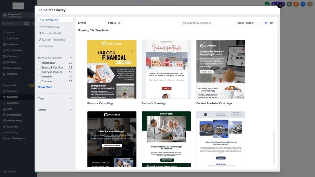 email marketing templates