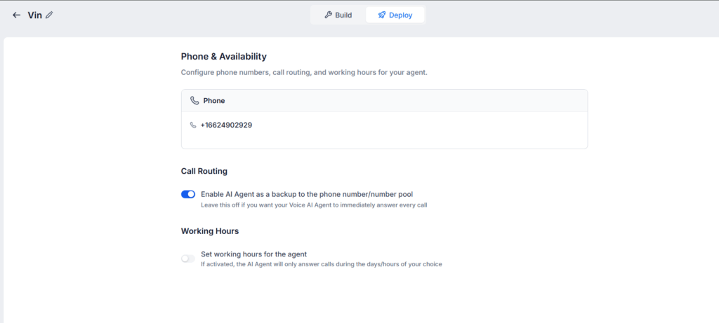 Voice ai deployment