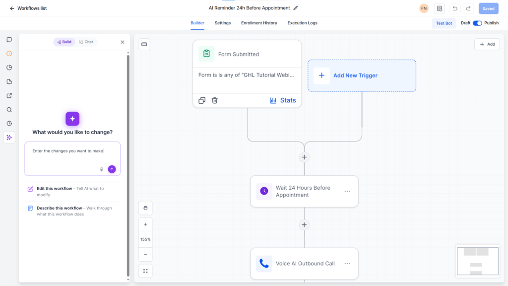 Workflow ai chat mode